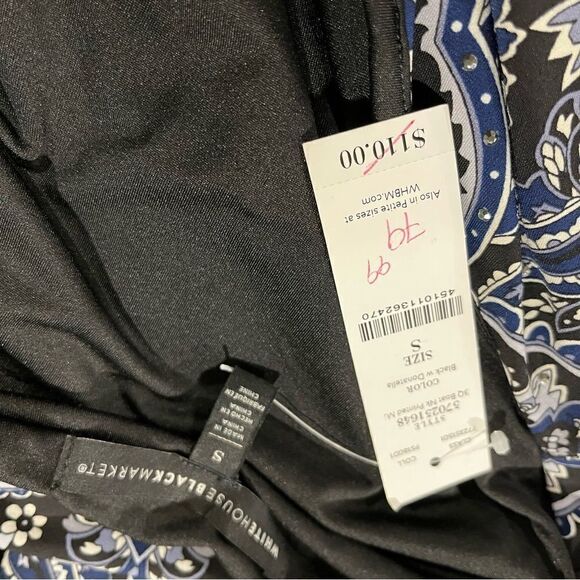 WHBM rhinestones embellished long sleeve midi dress - Picture 10 of 12